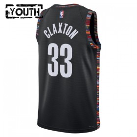 Dres Brooklyn Nets Nic Claxton Nike 2025-26 City Edition Crno Swingman - Dječji